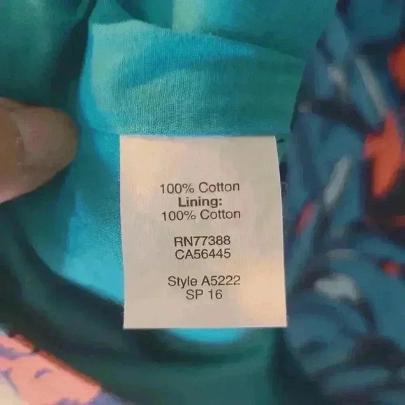 J. Crew Factory Blue Floral Dress Sleeveless Sheath Sz 14 - Picture 7 of 8